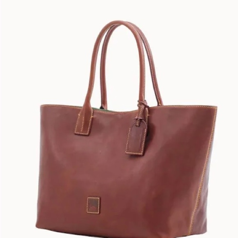 Dooney Bourke 🆕 Florentine chestnut Medium Russel Bag  w/dust bag retail $498